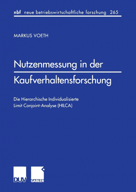 Nutzenmessung in Der Kaufverhaltensforschung