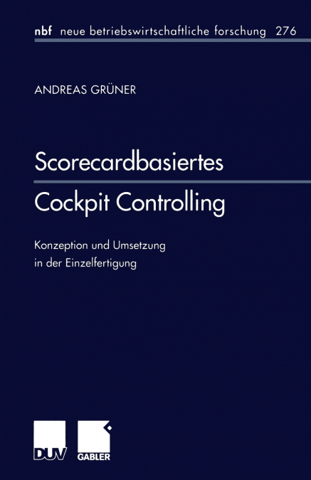 Scorecardbasiertes Cockpit Controlling