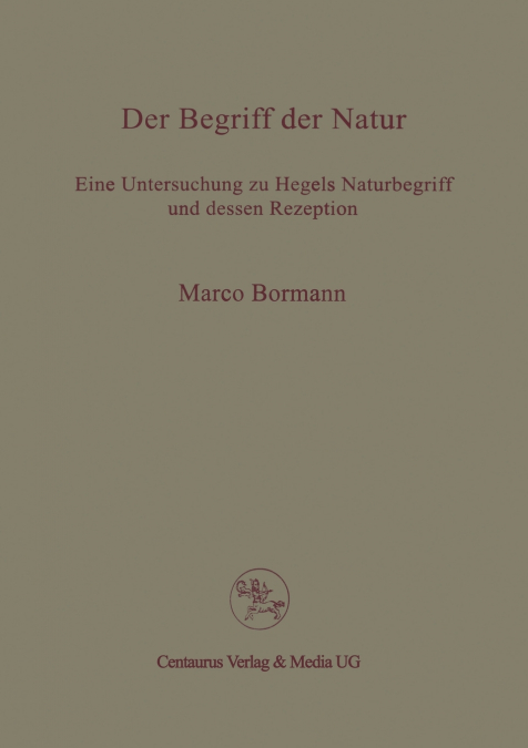 Der Begriff der Natur