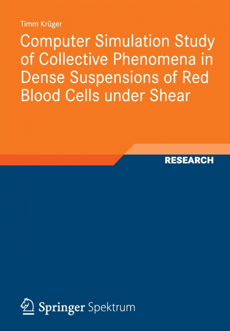 Computer Simulation Study of Collective Phenomena in Dense Suspensions of Red Blood Cells under Shear