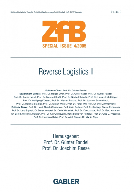Reverse Logistics II