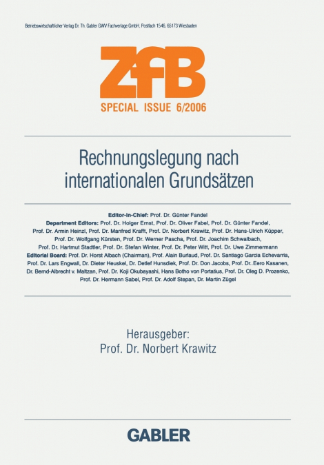 Rechnungslegung nach internationalen Grundsätzen