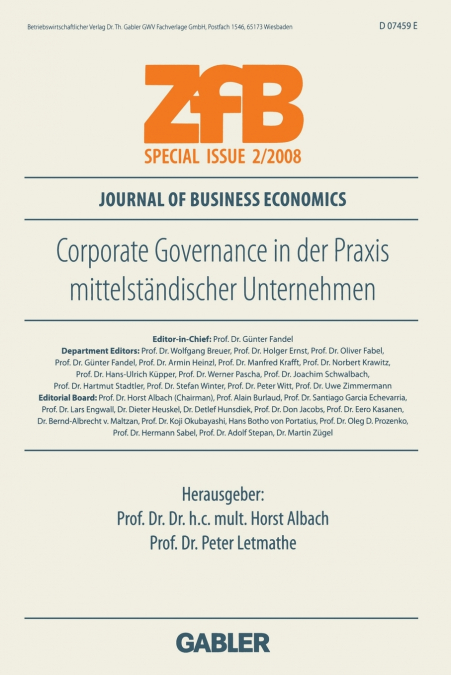 Corporate Governance in Der Praxis Mittelstandischer Unternehmen