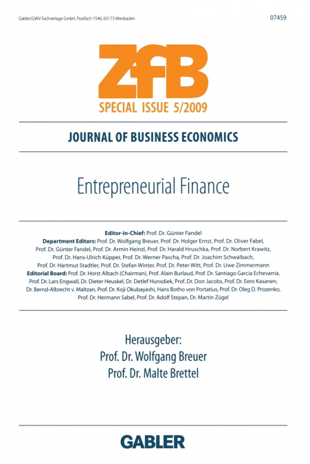 Entrepreneurial Finance