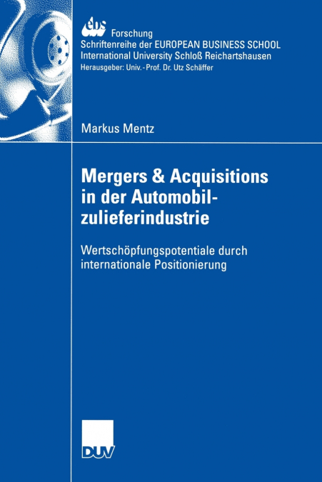 Mergers & Acquisitions in der Automobilzulieferindustrie