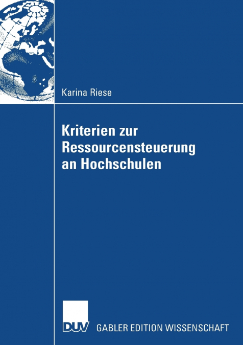 Kriterien zur Ressourcensteuerung an Hochschulen
