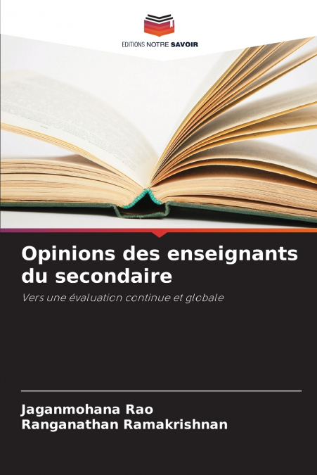 Opinions des enseignants du secondaire