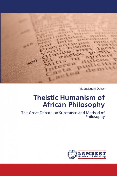 Theistic Humanism of African Philosophy