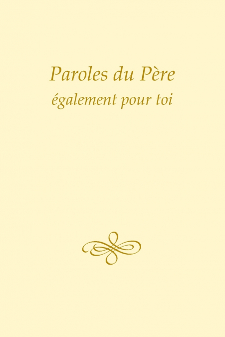 Paroles du Père, également pour toi