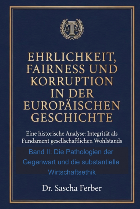 Ehrlichkeit, Fairness und Korruption in der europäischen Geschichte - Band II