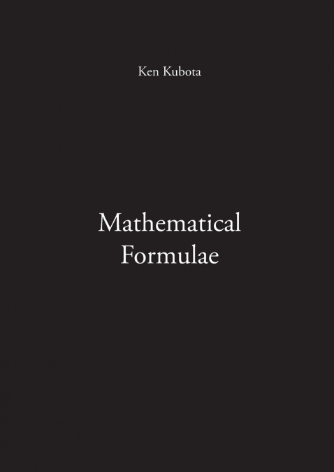 Mathematical Formulae