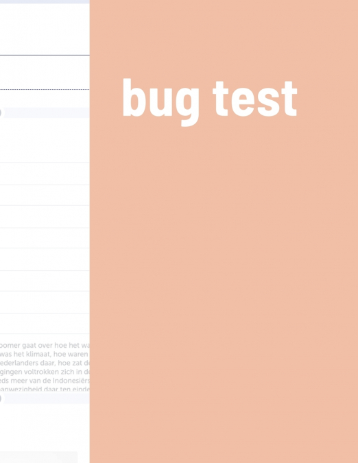 bug test