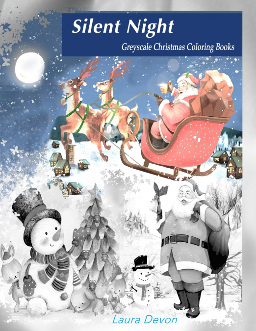 Greyscale Christmas Coloring Books