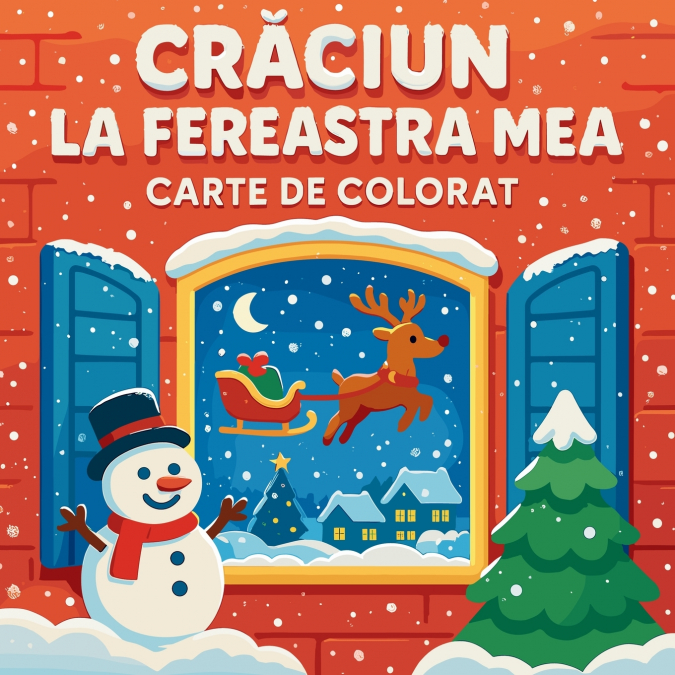 Crăciun la fereastra mea - Carte de colorat