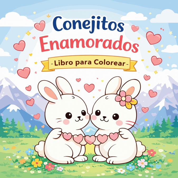 Conejitos Enamorados - Libro para Colorear
