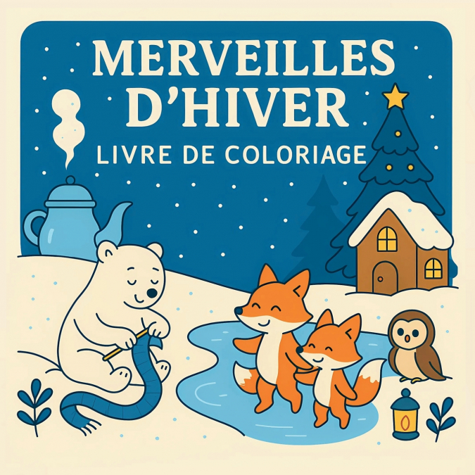 Merveilles d’Hiver - Livre de Coloriage