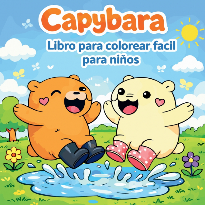 Capybara - Libro para colorear fácil para niños