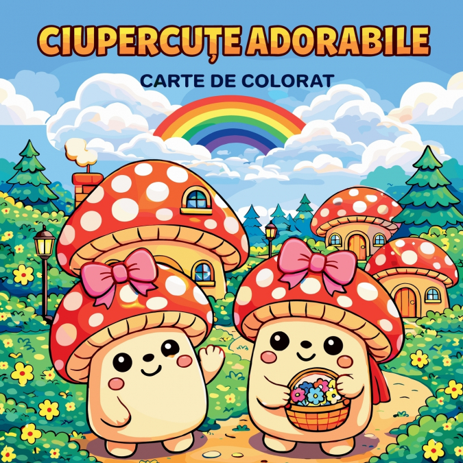 CIUPERCUȚE ADORABILE - Carte de Colorat