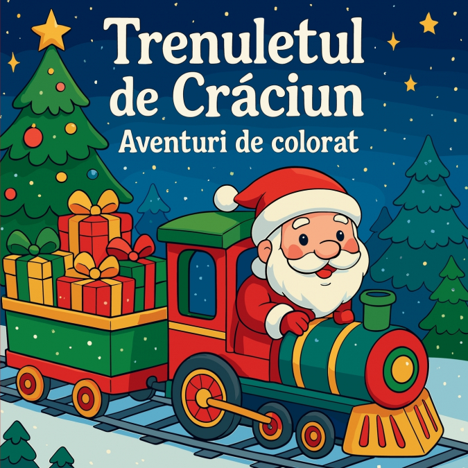 Trenulețul de Crăciun - Aventuri de colorat
