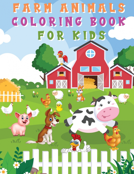 Farm Animals Coloring Book for Kids