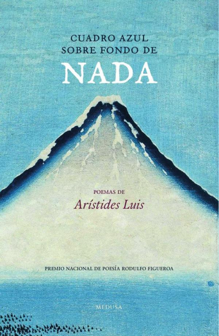 Cuadro azul sobre fondo de nada