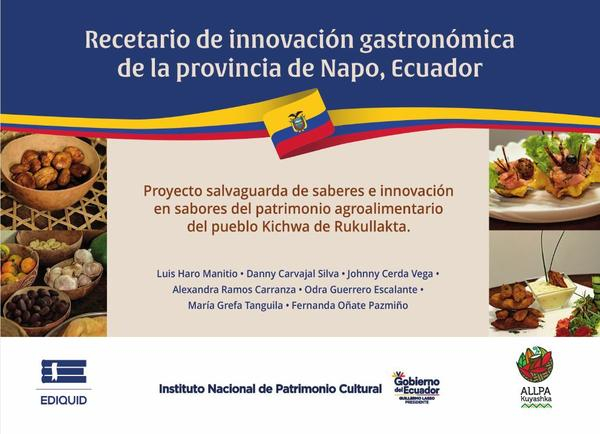 Recetario de innovación gastronómica de la provincia de Napo, Ecuador