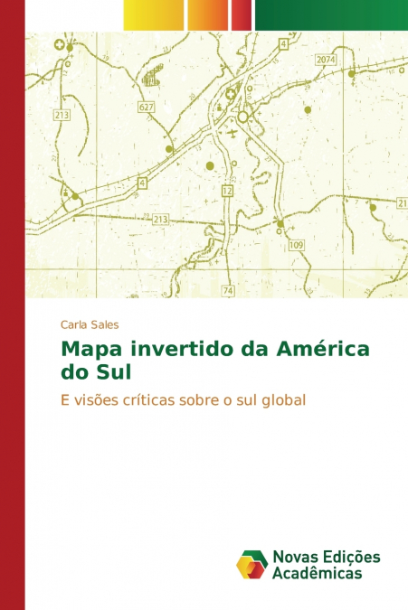 Mapa invertido da América do Sul
