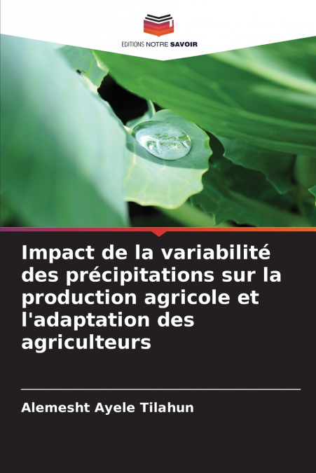Impact de la variabilité des précipitations sur la production agricole et l’adaptation des agriculteurs