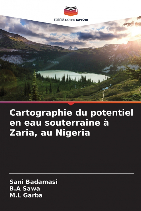 Cartographie du potentiel en eau souterraine à Zaria, au Nigeria