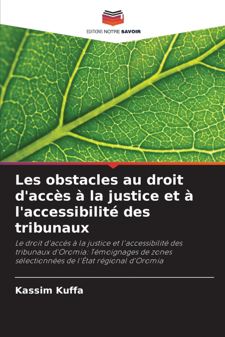 Les obstacles au droit d’accès à la justice et à l’accessibilité des tribunaux
