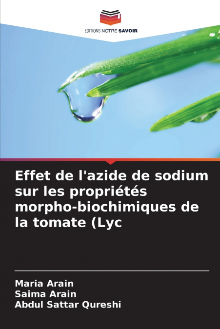 Effet de l’azide de sodium sur les propriétés morpho-biochimiques de la tomate (Lyc