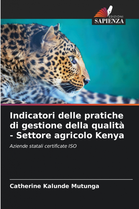 Indicatori delle pratiche di gestione della qualità - Settore agricolo Kenya