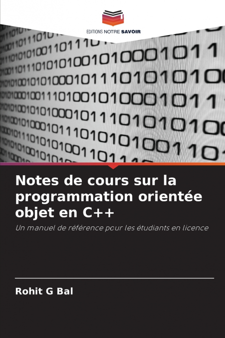 Notes de cours sur la programmation orientée objet en C++