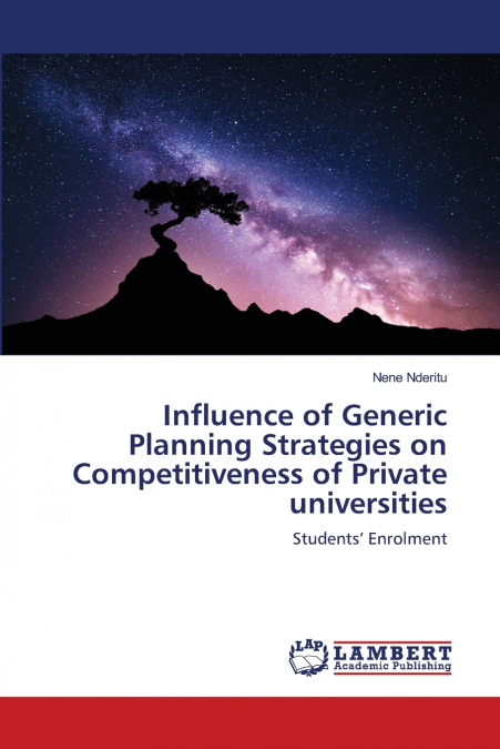 Influence of Generic Planning Strategies on Competitiveness of Private universities