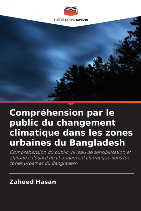 Compréhension par le public du changement climatique dans les zones urbaines du Bangladesh