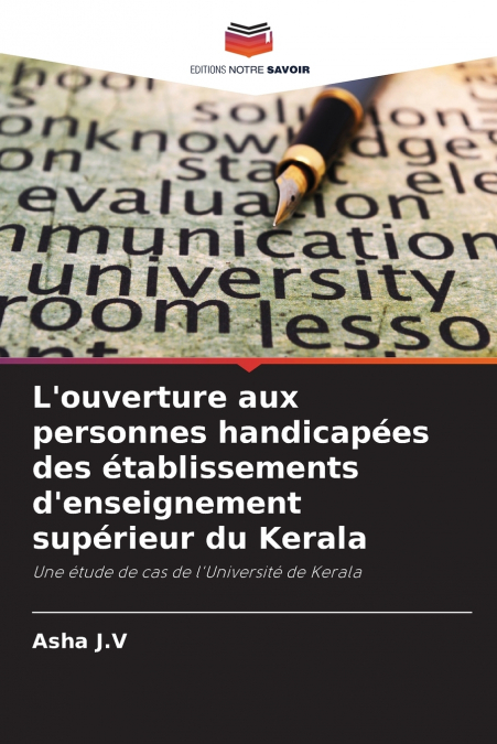 L’ouverture aux personnes handicapées des établissements d’enseignement supérieur du Kerala