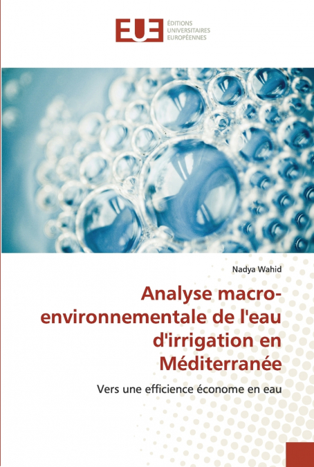 Analyse macro-environnementale de l’eau d’irrigation en Méditerranée