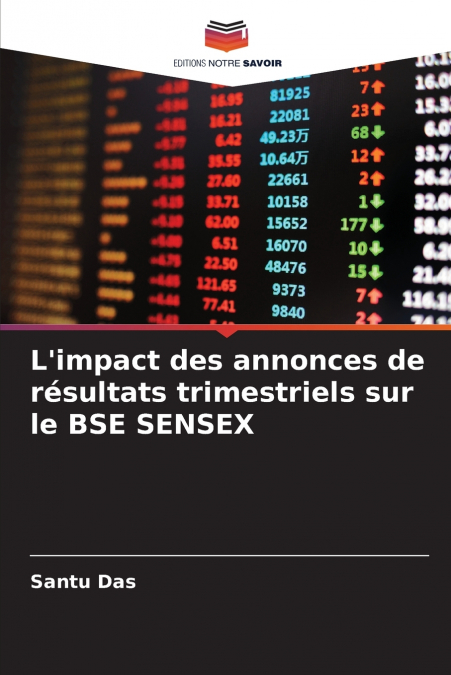 L’impact des annonces de résultats trimestriels sur le BSE SENSEX