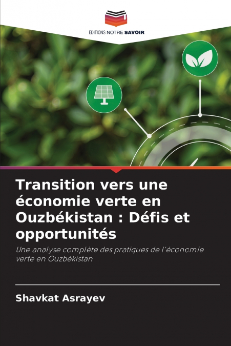 Transition vers une économie verte en Ouzbékistan