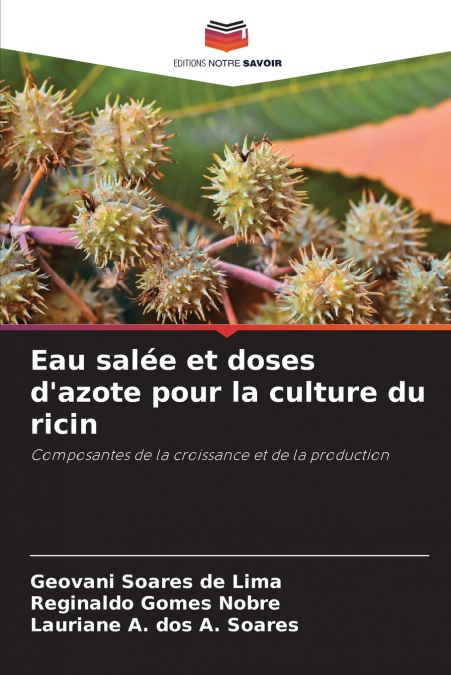 Eau salée et doses d’azote pour la culture du ricin
