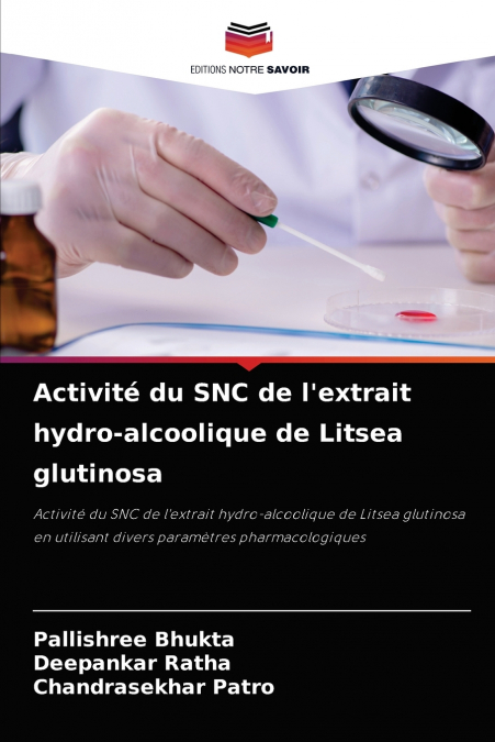 Activité du SNC de l’extrait hydro-alcoolique de Litsea glutinosa