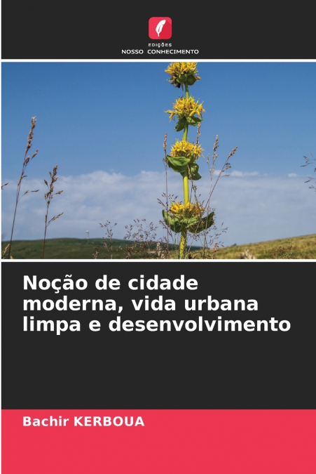 Noção de cidade moderna, vida urbana limpa e desenvolvimento