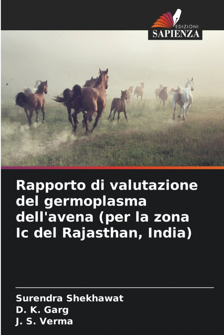 Rapporto di valutazione del germoplasma dell’avena (per la zona Ic del Rajasthan, India)
