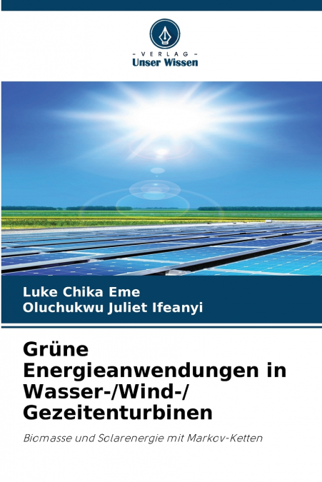 Grüne Energieanwendungen in Wasser-/Wind-/ Gezeitenturbinen