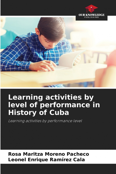 Learning activities by level of performance in History of Cuba