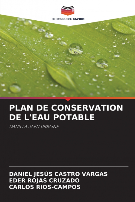 PLAN DE CONSERVATION DE L’EAU POTABLE