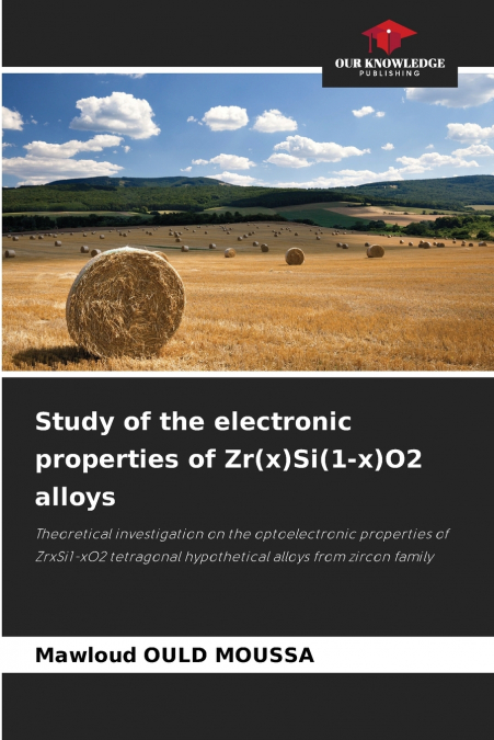 Study of the electronic properties of Zr(x)Si(1-x)O2 alloys