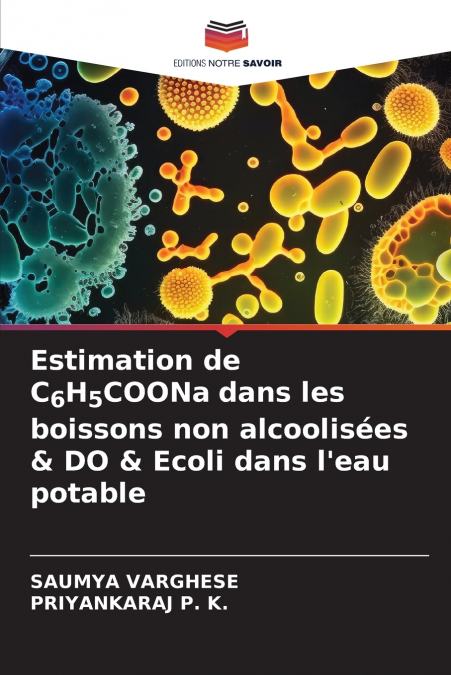 Estimation de C6H5COONa dans les boissons non alcoolisées & DO & Ecoli dans l’eau potable
