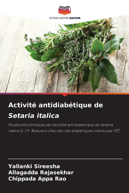 Activité antidiabétique de Setaria italica