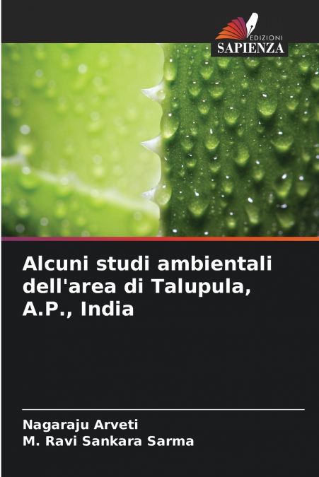 Alcuni studi ambientali dell’area di Talupula, A.P., India